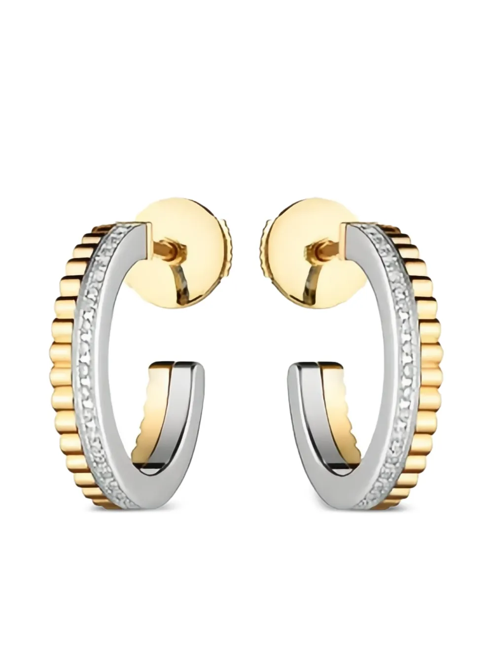 Boucheron Quatre Radiant Edition ダイヤモンド ピアス 18Kイエローゴールド - ゴールドトーン Boucheron Quatre Radiant Edition ダイヤモンド ピアス 18Kイエローゴールド - ゴールドトーン