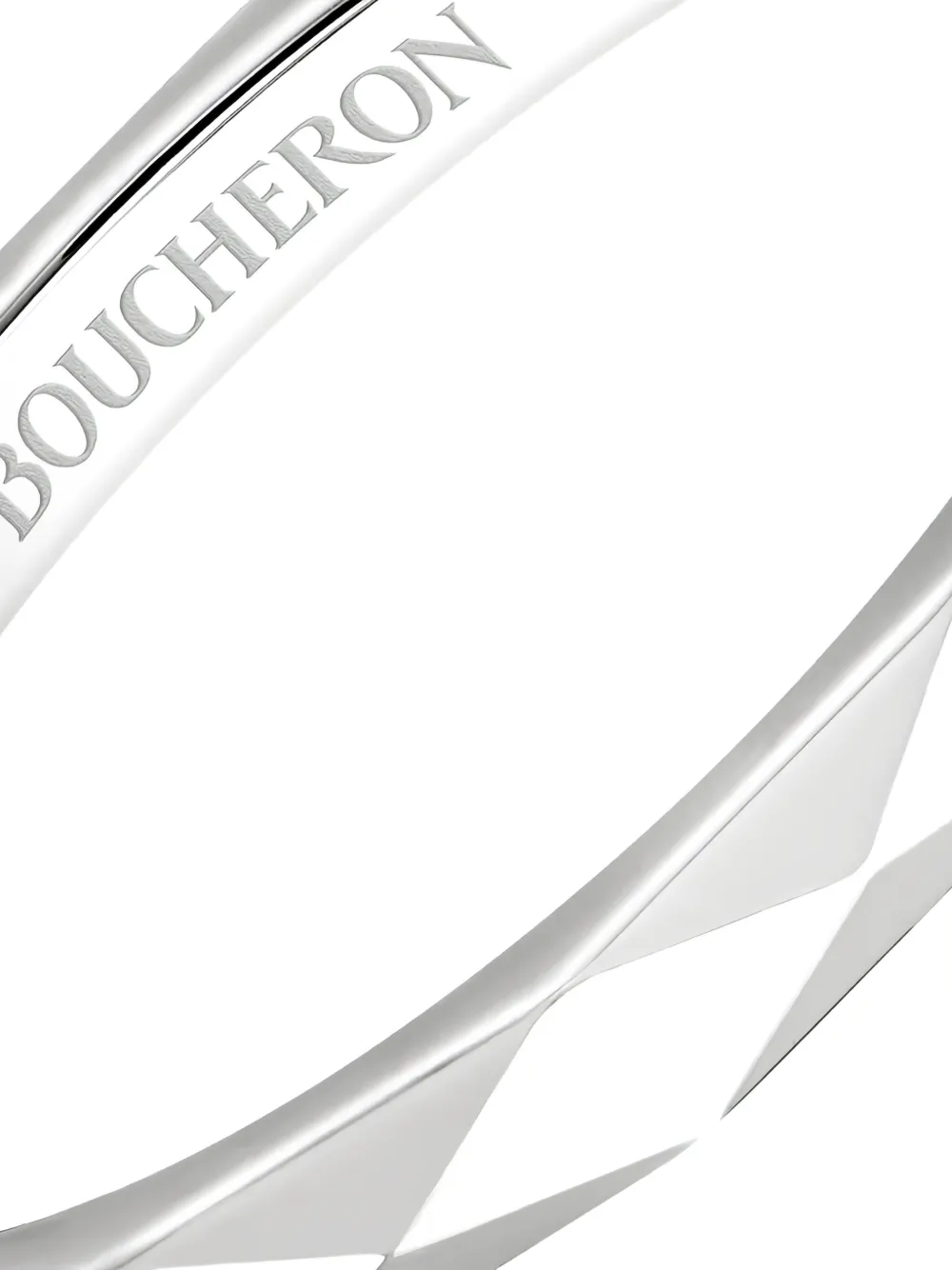 Boucheron Small Facette Ring In Metallic