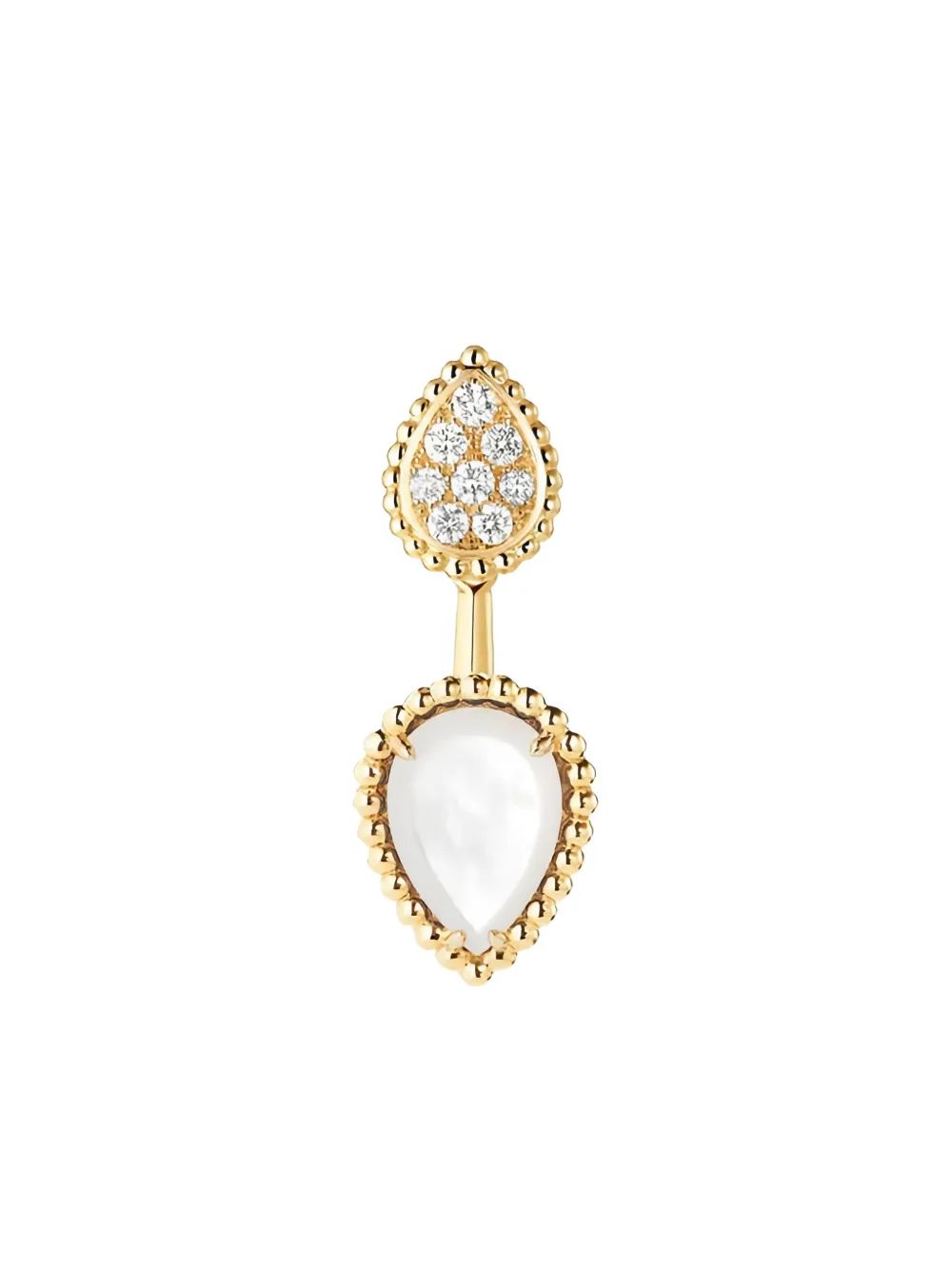Boucheron 18K yellow gold anb diamond earring - ゴールドトーン Boucheron 18K yellow gold anb diamond earring - ゴールドトーン