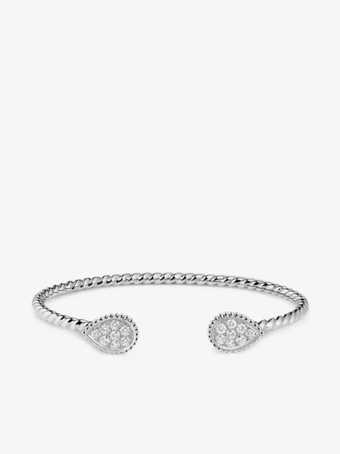Boucheron 18kt white gold Serpent Bohème diamond bracelet