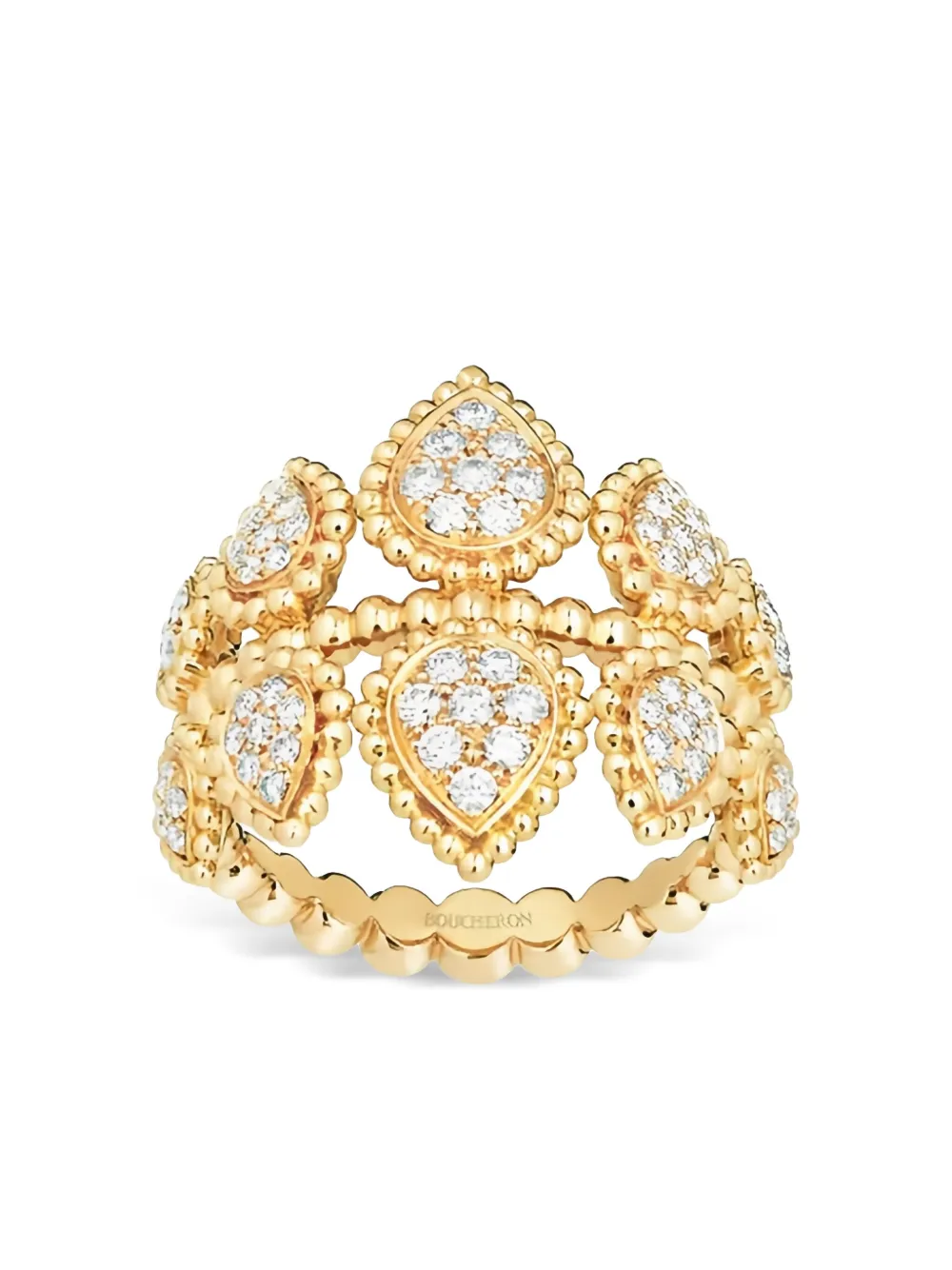 Boucheron 18K yellow gold Serpent Bohème diamonds ring - ゴールドトーン Boucheron 18K yellow gold Serpent Bohème diamonds ring - ゴールドトーン