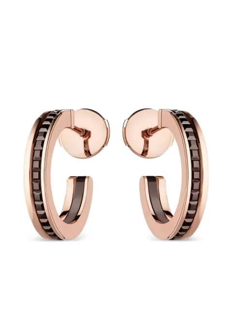Boucheron أقراط حلقية 'كاتر كلاسيك' ذهب وردي عيار 18