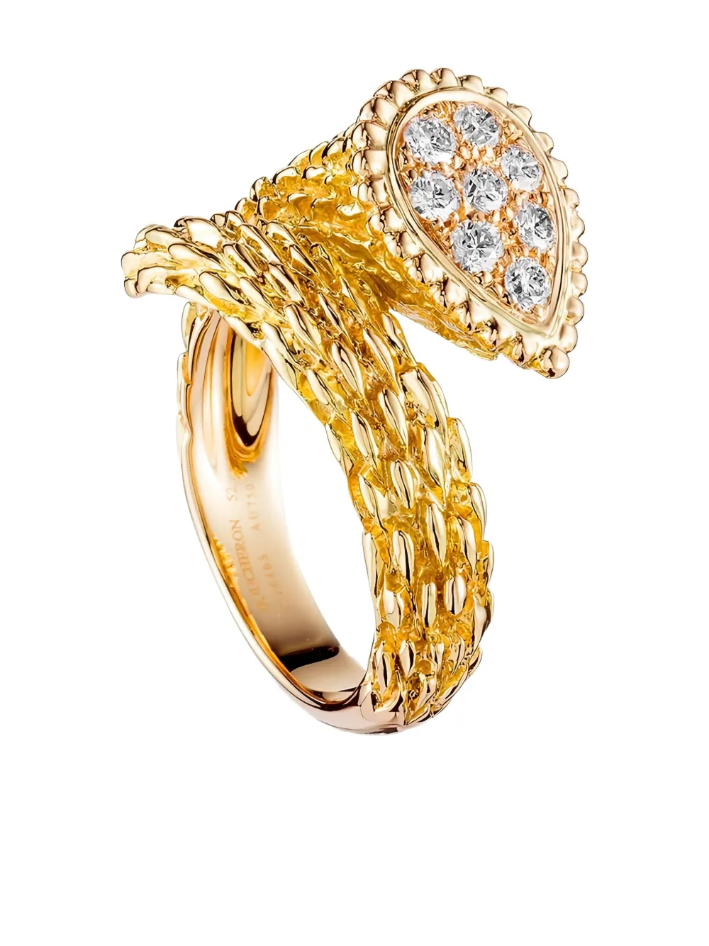 Boucheron 18K yellow gold Serpent Bohème diamond ring - ゴールドトーン Boucheron 18K yellow gold Serpent Bohème diamond ring - ゴールドトーン