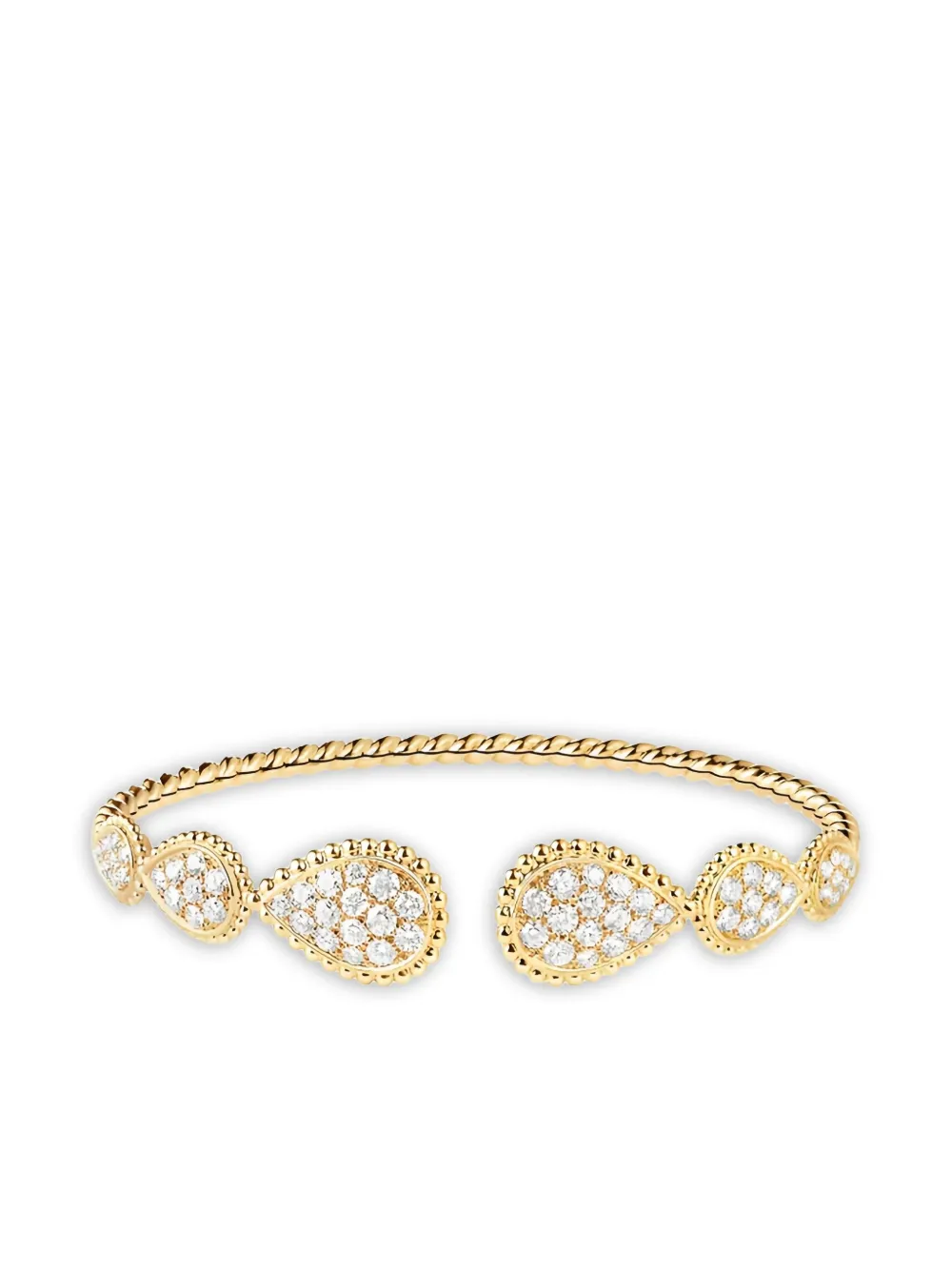 Boucheron Serpent Bohème ダイヤモンド ブレスレット 18Kイエローゴールド - ゴールドトーン Boucheron Serpent Bohème ダイヤモンド ブレスレット 18Kイエローゴールド - ゴールドトーン