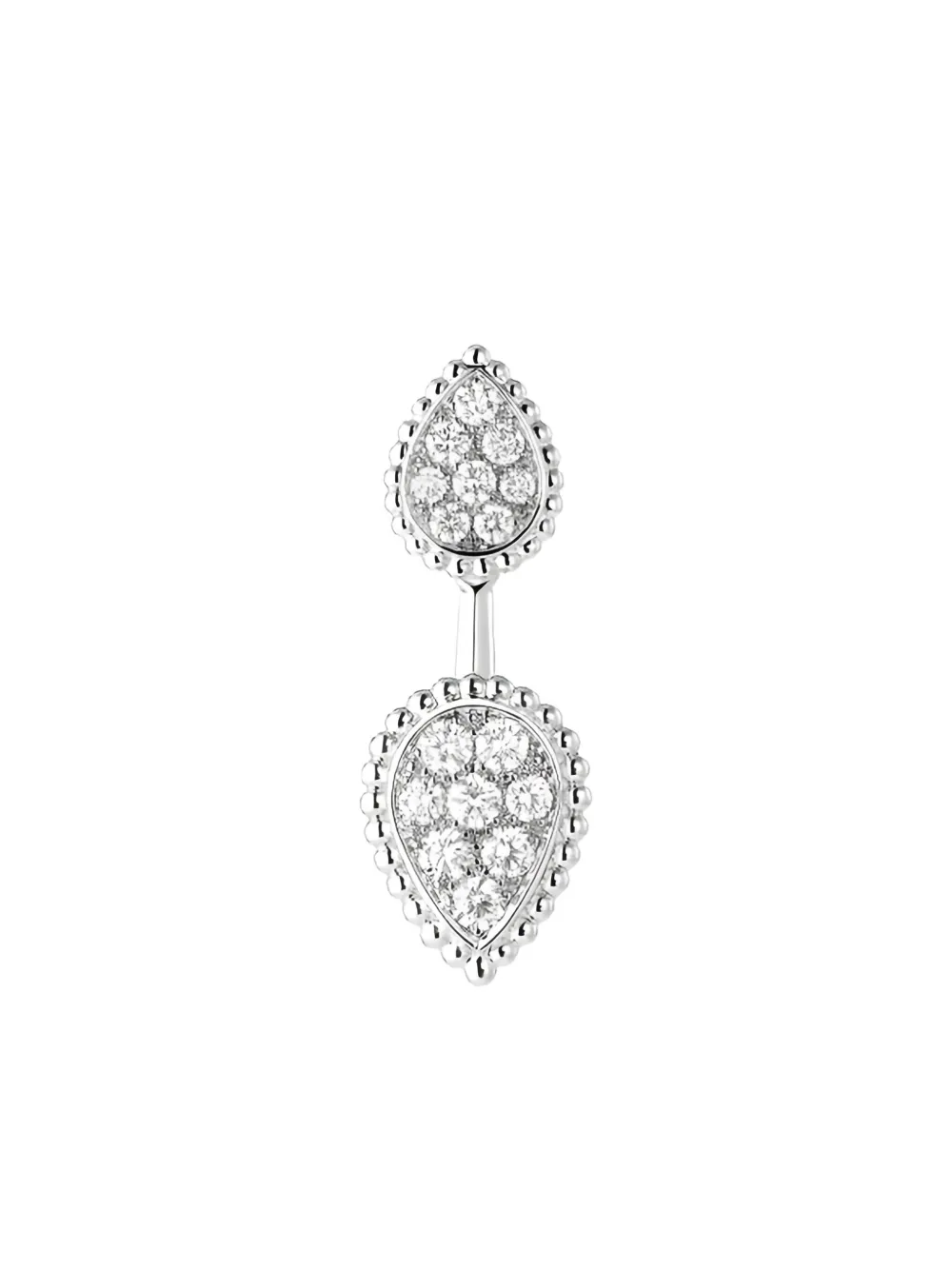 Boucheron 18K white gold Serpent Bohème diamond earring - シルバートーン Boucheron 18K white gold Serpent Bohème diamond earring - シルバートーン