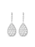 Boucheron 18K white gold Serpent Bohème Sleepers diamond earrings - Silver
