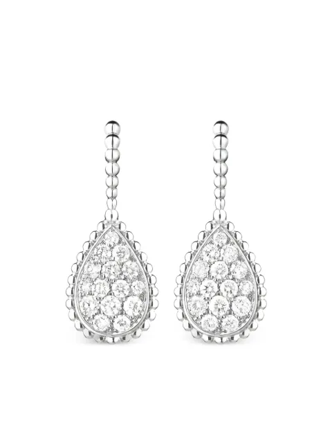 Boucheron 18K white gold Serpent Bohème Sleepers diamond earrings