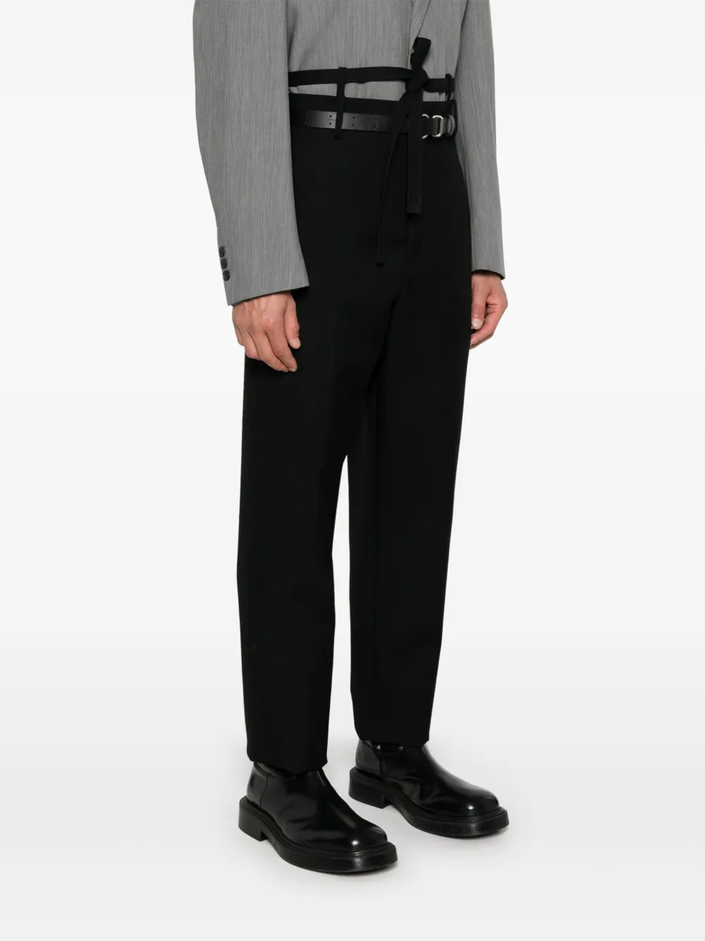 Jil Sander Wollen broek Zwart