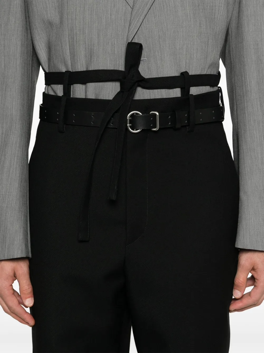 Jil Sander Wollen broek Zwart