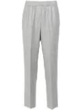 Peserico lurex-detail trousers - Grey