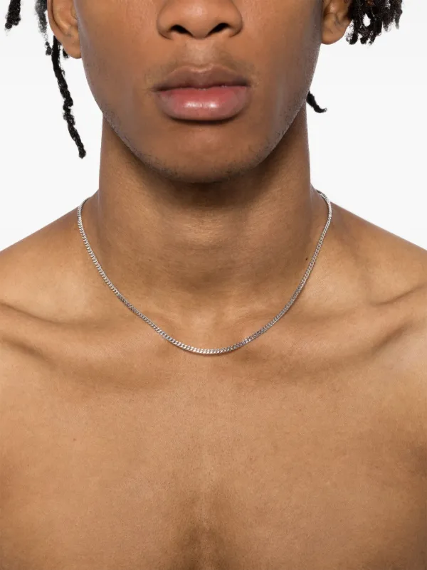 Tom Wood Curb Chain M Necklace | Silver | FARFETCH BH Tom Wood Curb Chain M Necklace | Silver | FARFETCH BH