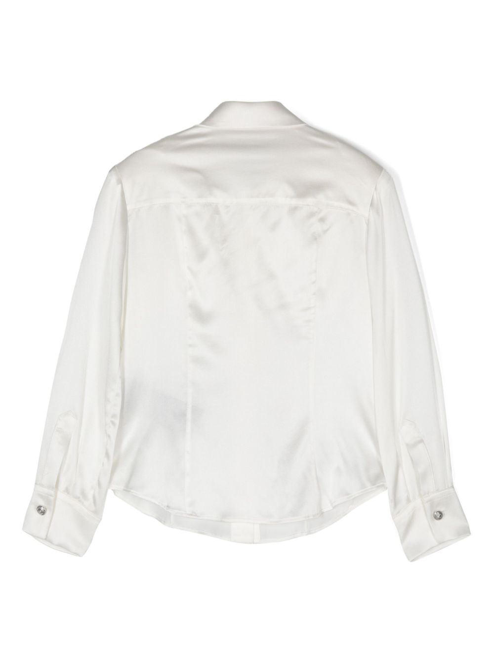 Balmain Kids satin shirt - Wit