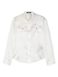 Balmain Kids satin shirt - White