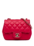 CHANEL Pre-Owned 2015-2016 Mini Square Classic Lambskin Single Flap crossbody bag - Red