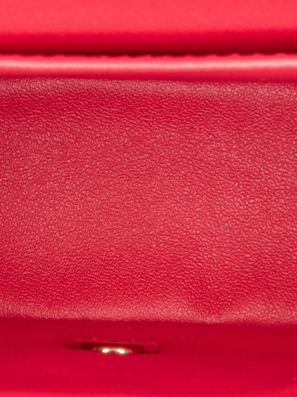 Pre-owned Chanel 2015-2016 Mini Square Classic Lambskin Single Flap Crossbody Bag In Red