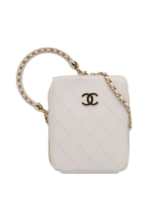 HOT SALE CHANEL 2019 CC Lambskin Round Handle Camera Case satchel Women