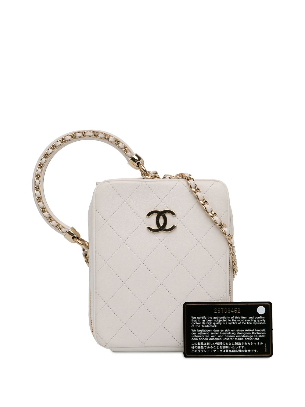 Cheap HOT SALE CHANEL 2019 CC Lambskin Round Handle Camera Case satchel Women