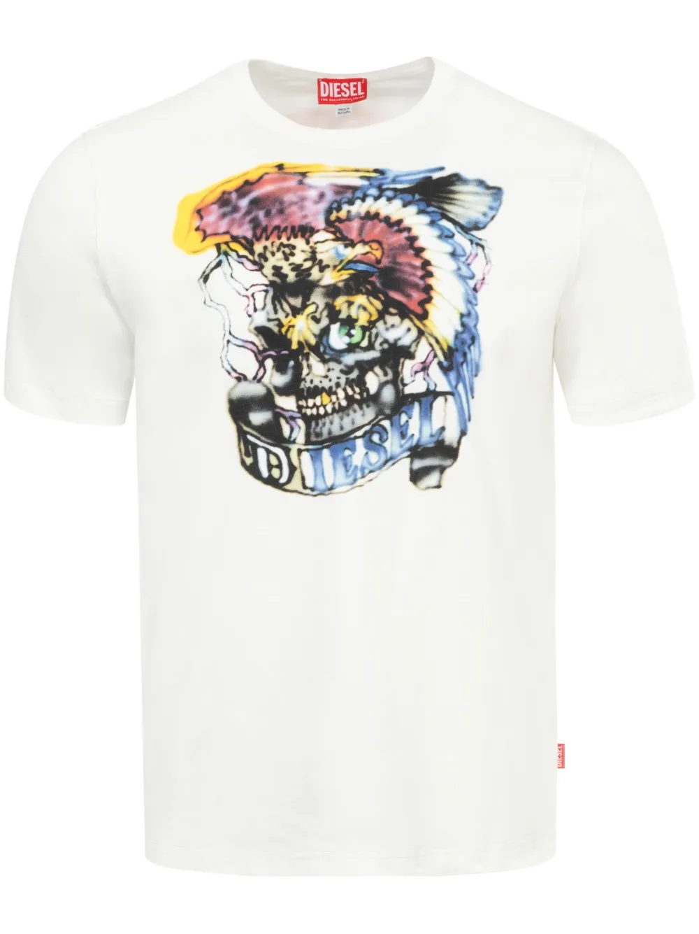 Diesel T-Adjust Q5 T-shirt Wit