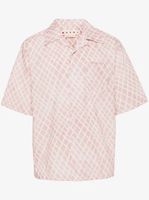 Marni camisa con estampado Landscapes