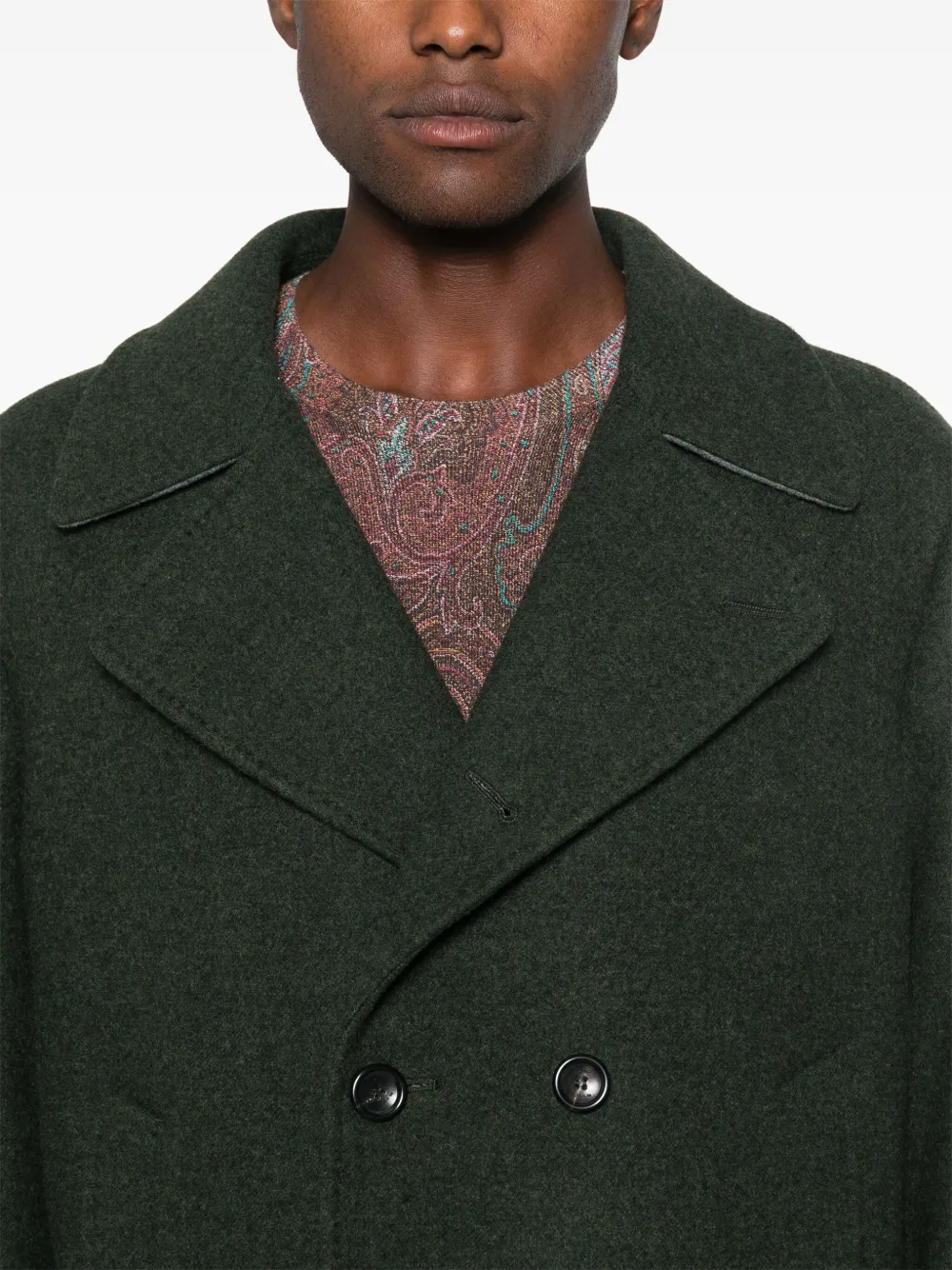 ETRO Sailorjas met dubbele rij knopen Groen