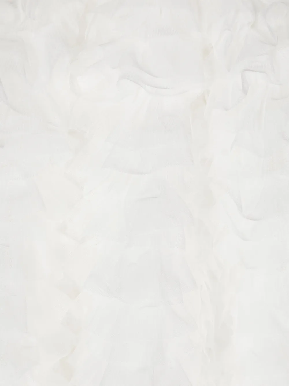 Shop Balmain Ruffle Skirt In White