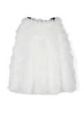 Balmain Kids ruffle skirt - White