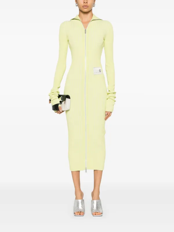 Maison MIHARA YASUHIRO ロゴパッチ ドレス | イエロー | FARFETCH JP 