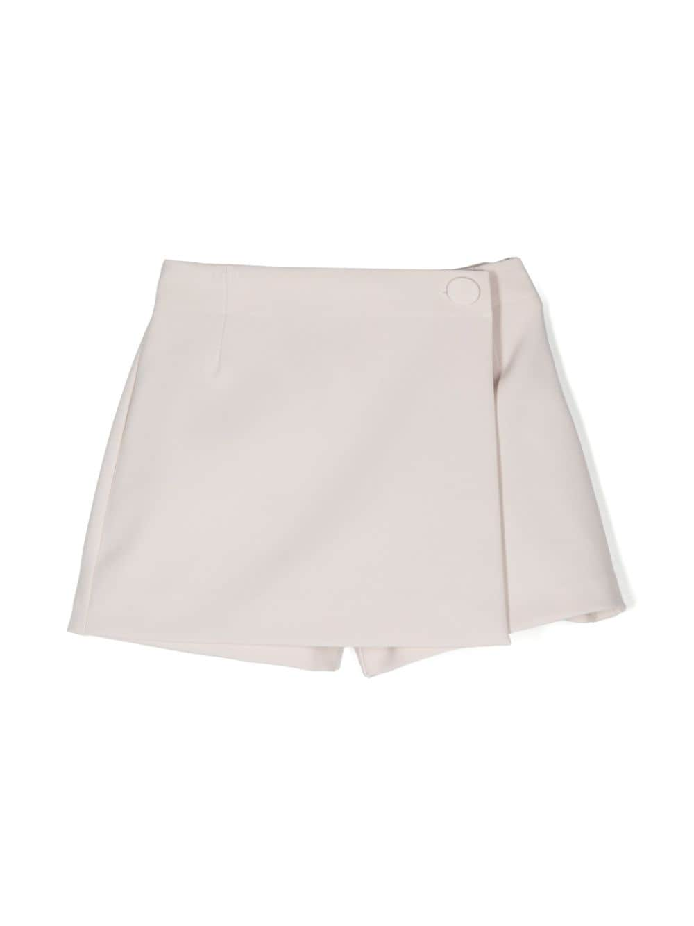 Simonetta Gewikkelde skorts Beige