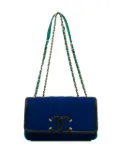 CHANEL Pre-Owned 2019 Small Jersey CC Filigree Flap crossbody bag - Blue