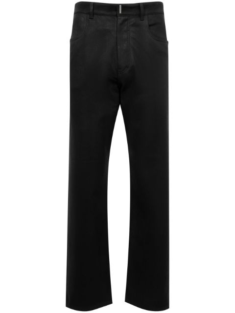 Givenchy logo-tag straight-leg trousers Men