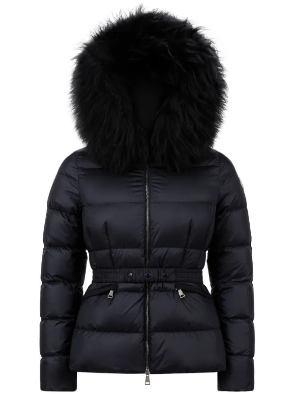 Moncler womens fur hood best sale