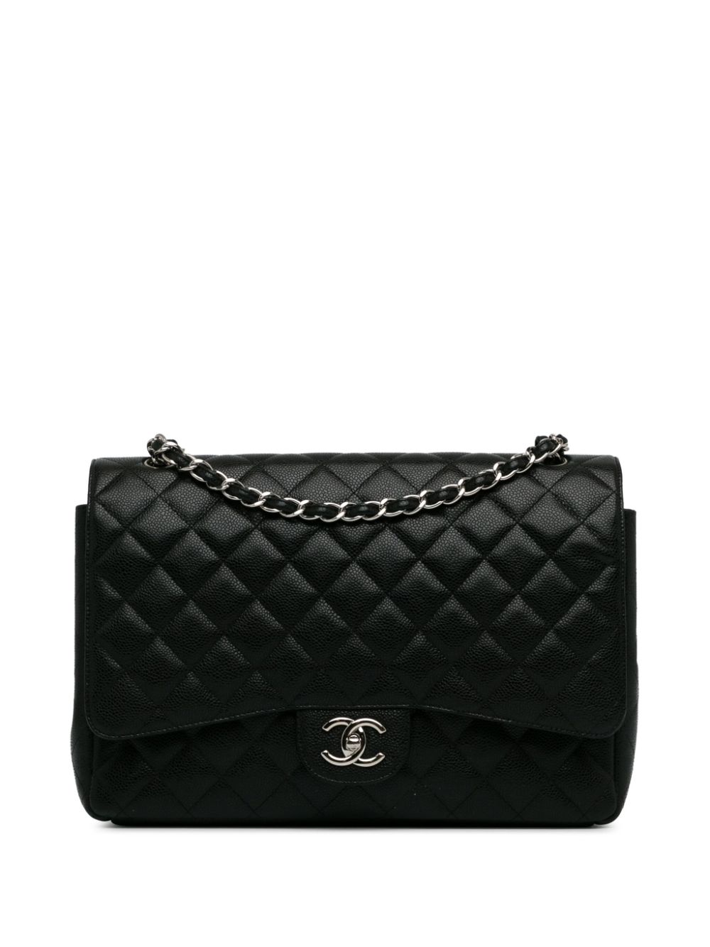 Cheap HOT SALE CHANEL 2011 Maxi Classic Caviar Double Flap shoulder bag Women