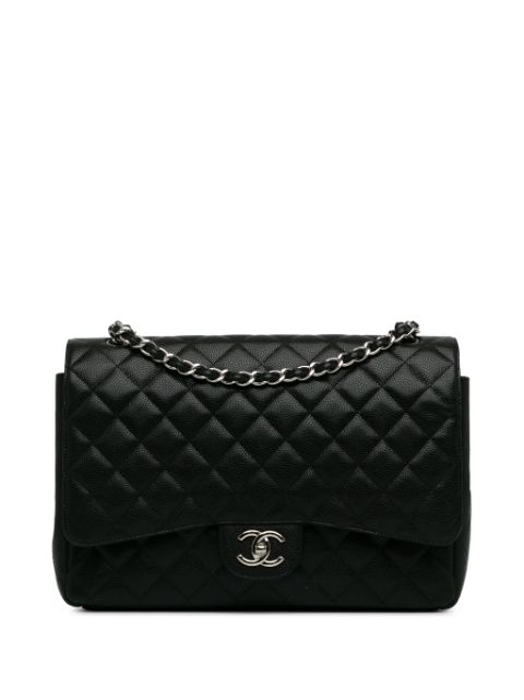 Cheap HOT SALE CHANEL 2011 Maxi Classic Caviar Double Flap shoulder bag Women