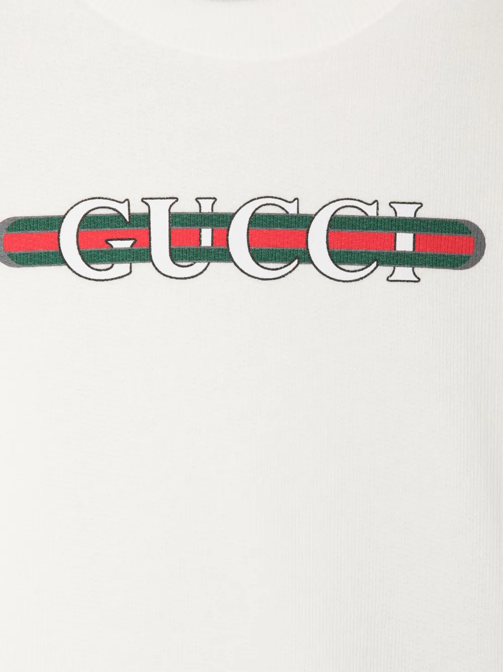 Gucci Kids Katoenen sweater met print Wit