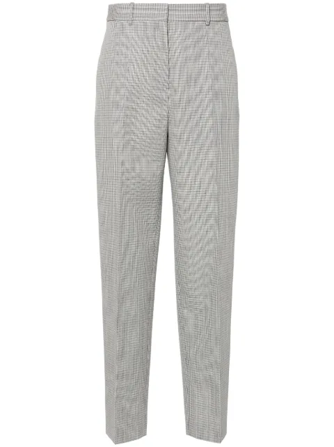 Jil Sander pantalones de vestir con cuadros estampados