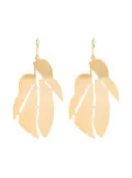 ISABEL MARANT leaf dangle earrings - Gold