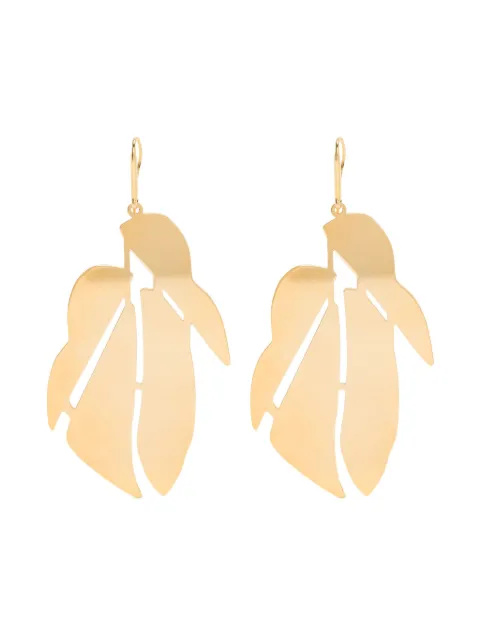 ISABEL MARANT leaf dangle earrings