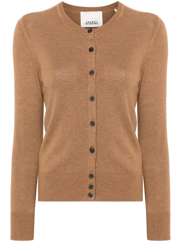 ISABEL MARANT Kleo Cardigan Neutrals FARFETCH AZ