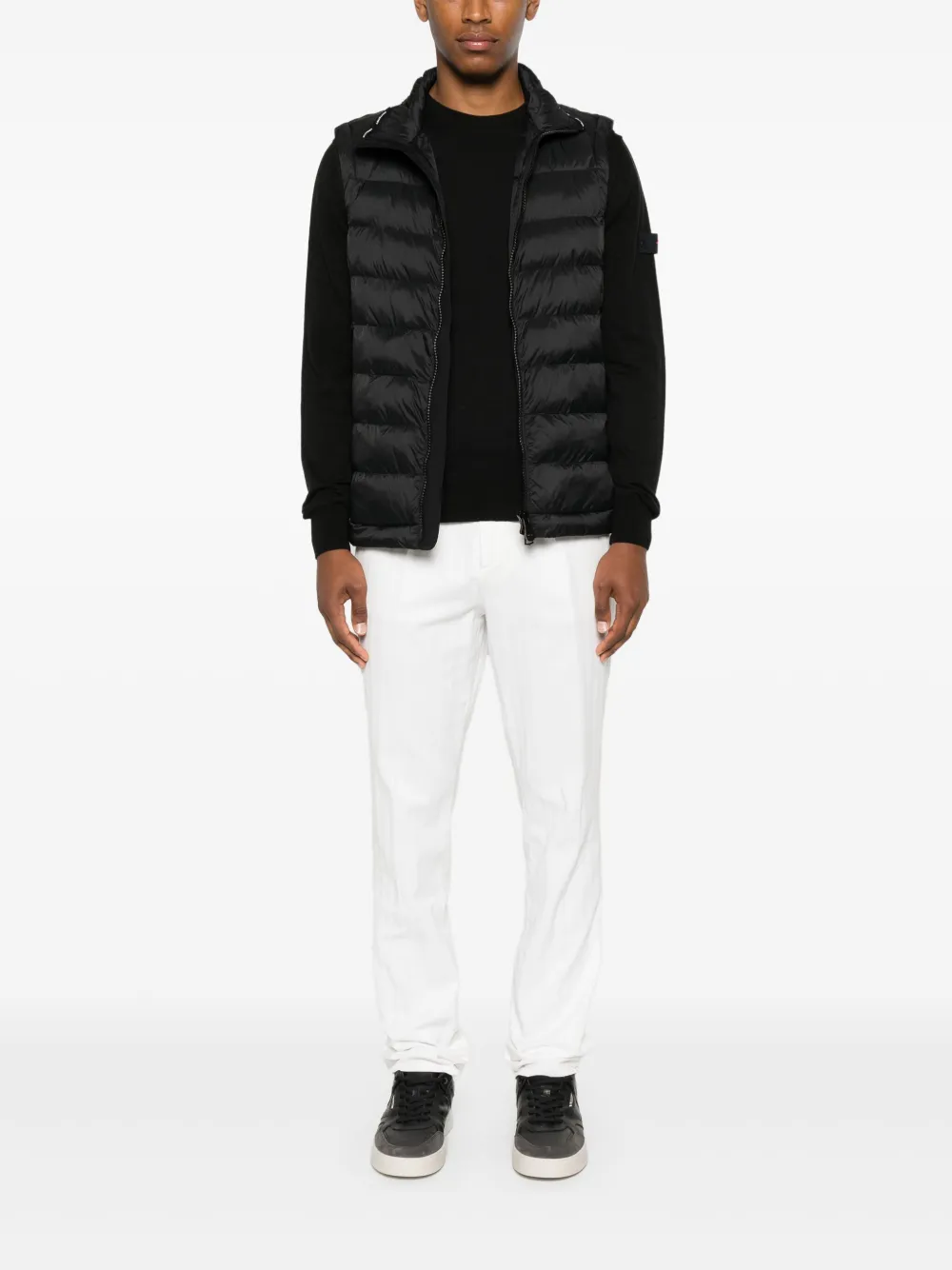 Peuterey Bodywarmer met logopatch - Zwart