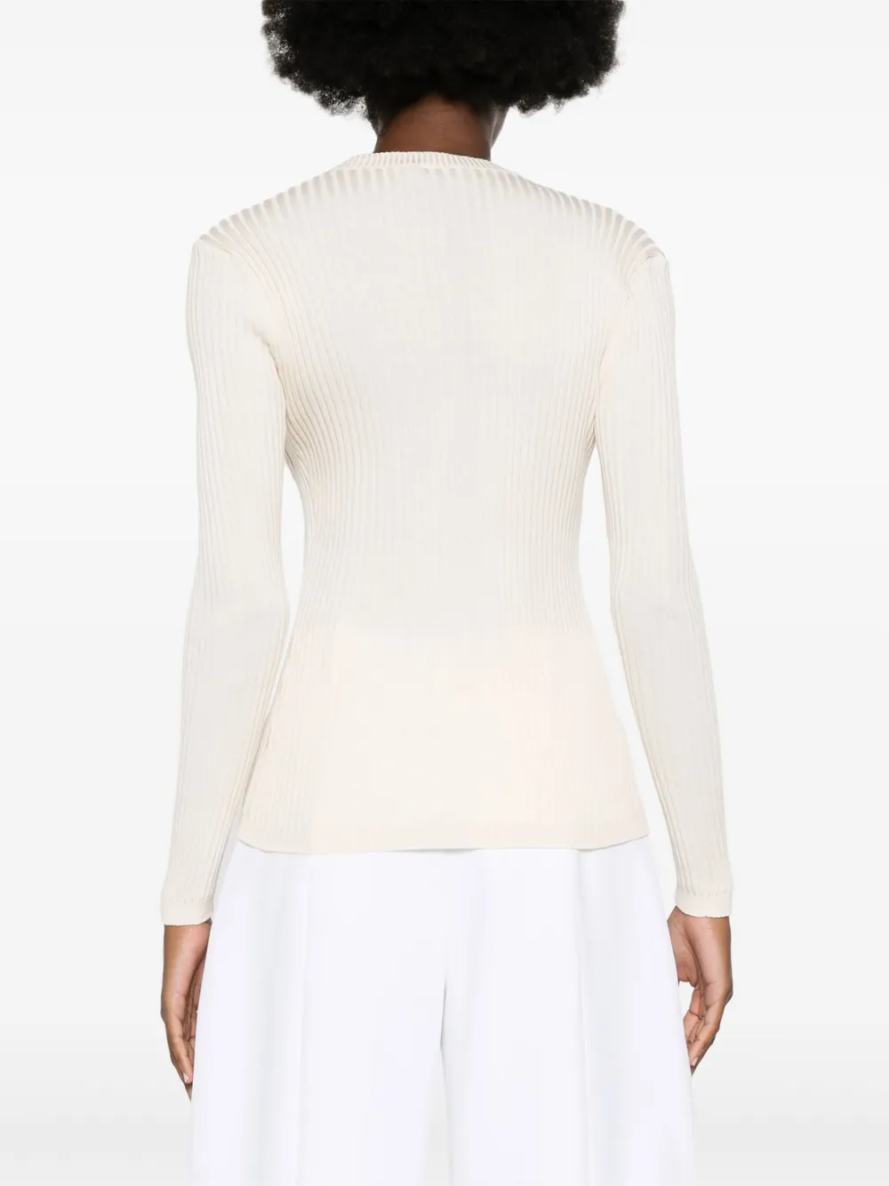 Magda Butrym Vest met gehaakte bh Beige