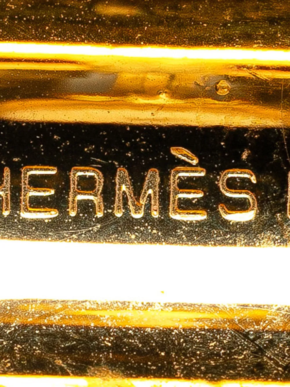 Hermès Pre-Owned 21st Century Enamel Clip On costume earrings - Goud