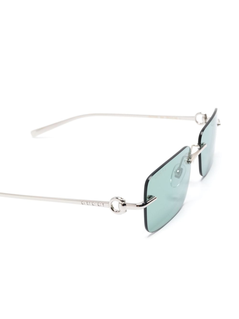 Shop Gucci Gg1703s Sunglasses In 银色