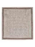 Brunello Cucinelli silk pocket square - Brown