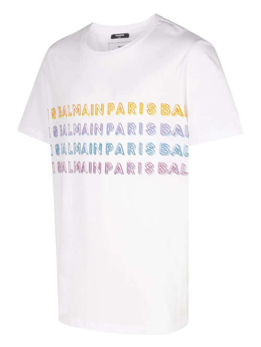 Balmain Katoenen T-shirt met logoprint Wit