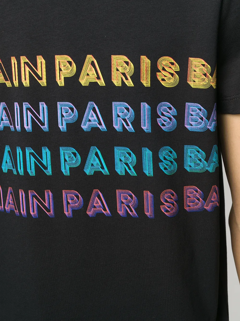 Balmain T-shirt met logoprint Zwart