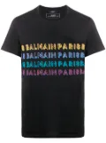 Balmain Multicoloured Logo T-Shirt ""Logo"" - Black