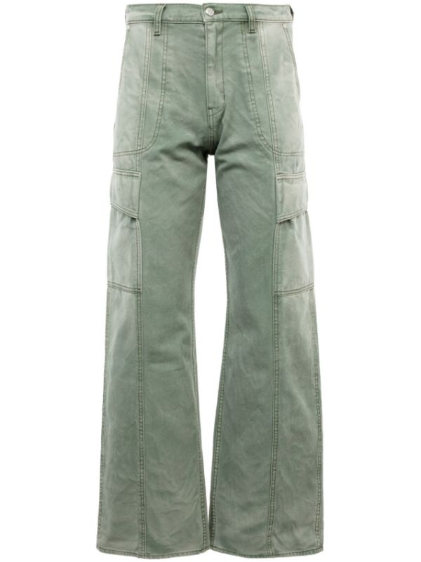 RHUDE Canvas Cargo Pants | Green | FARFETCH AO