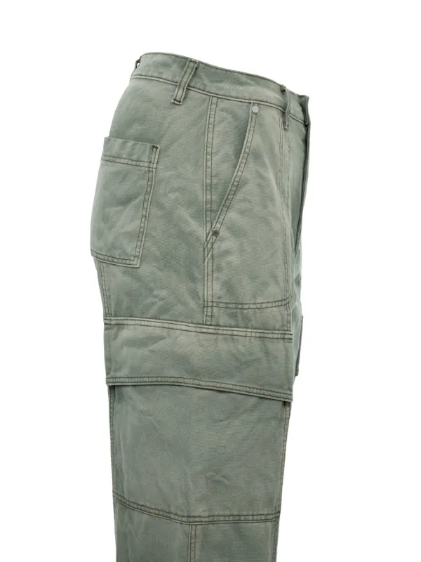 RHUDE Canvas Cargo Pants | Green | FARFETCH JO