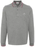 Moncler logo-patch polo shirt - Grey