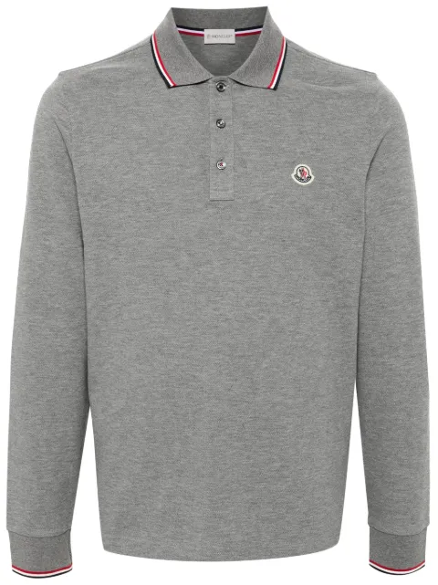 Moncler logo-patch polo shirt